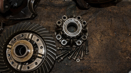 parts, gear  differential Old