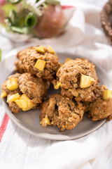 Apple oatmeal cookies