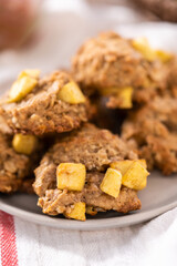Apple oatmeal cookies
