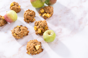 Apple oatmeal cookies