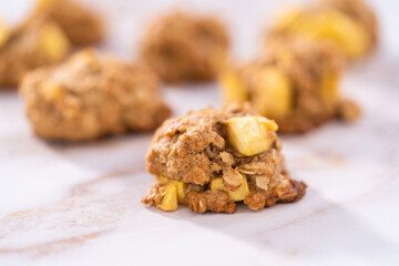 Apple oatmeal cookies