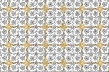seamless pano pattern on colorful backround with golden elements