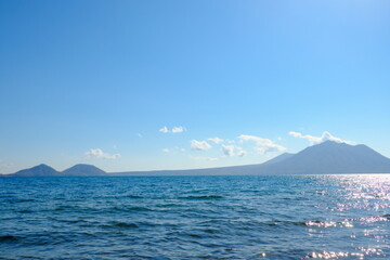 支笏湖の美しい風景
