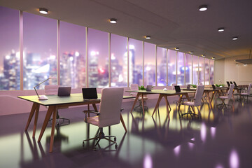 empty office space or workspace