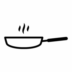 Frying Pan Icon Design Vector Template Illustration