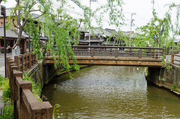 Fototapeta na wymiar Sawara town, which is Japanese old town area in Chiba Prefecture, Japan