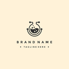 Obraz premium science laboratory logo - vector illustration