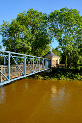 Dreierbrücke Zeitz über die Weiße Elster, Burgenlandkreis, Sachsen-Anhalt, Deutschland