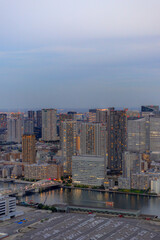東京都港区汐留から見た東京の都市景観