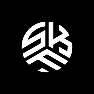 SKF letter logo design on white background. SKF creative initials letter logo concept. SKF letter design. 