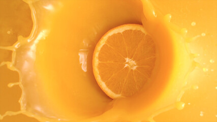 Orange is a round citrus fruit with an orange peel, sometimes with red veins.