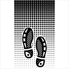 Shoe Print Icon M_2110001