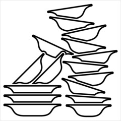 Stack Of Food Plates Y_2110004