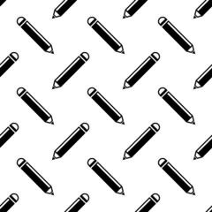 Pencil Icon, Pencil Seamless Pattern