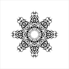 Obraz premium Tribal Tattoo Circular Design