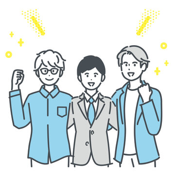 肩を組むビジネスマンのイラスト素材 Stock ベクター Adobe Stock