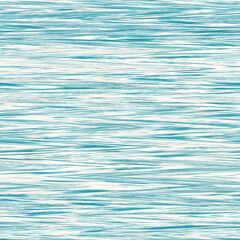 Space dyed coastal marl stripe texture background. Seamless jersey fabric effect repeatable swatch. Coastal marine summer style. 