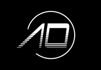 Fototapeta premium Good shape of AO initial letter