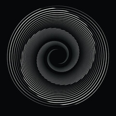 Rotating speed Lines in Spiral Form for comic books . fireworks Explosion background . Vector Illustration . Starburst round Logo . Spiral Design element . Abstract Geometric star rays . Sunburst .