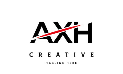 AXH creative cut three latter logo
