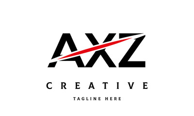 AXZ creative cut three latter logo