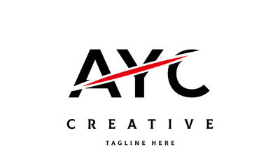 AYC creative cut three latter logo