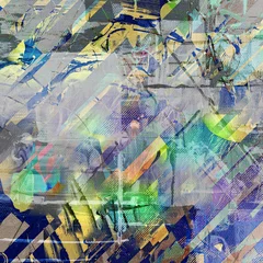 Gordijnen abstract watercolor background with splashes © reznik_val