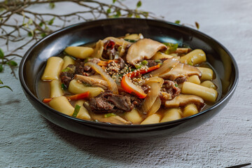 Korean style Royal Stir-fried Rice Cake, Gungjungtteokbokki