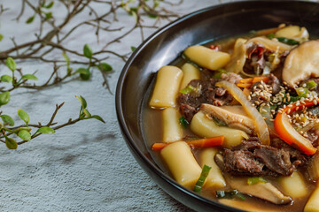 Korean style Royal Stir-fried Rice Cake, Gungjungtteokbokki