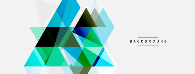 Mosaic triangles geometric background. Techno or business concept, pattern for wallpaper, banner, background, landing page
