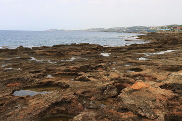 Natural background of solidified volcanic lava