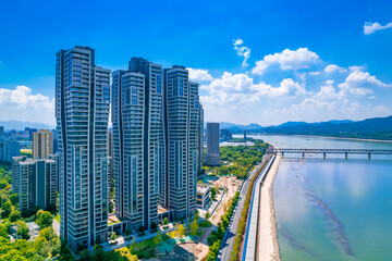 Fototapeta premium Urban scenery of Hangzhou, Zhejiang Province, China