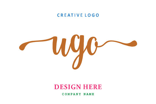 UGO lettering logo is simple, easy to understand and authoritative