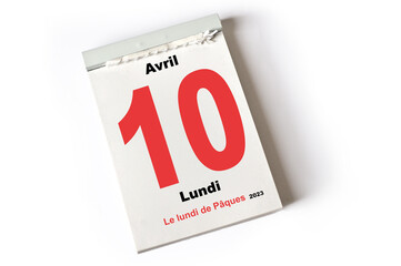 10. Avril 2023 Le lundi de Pâques