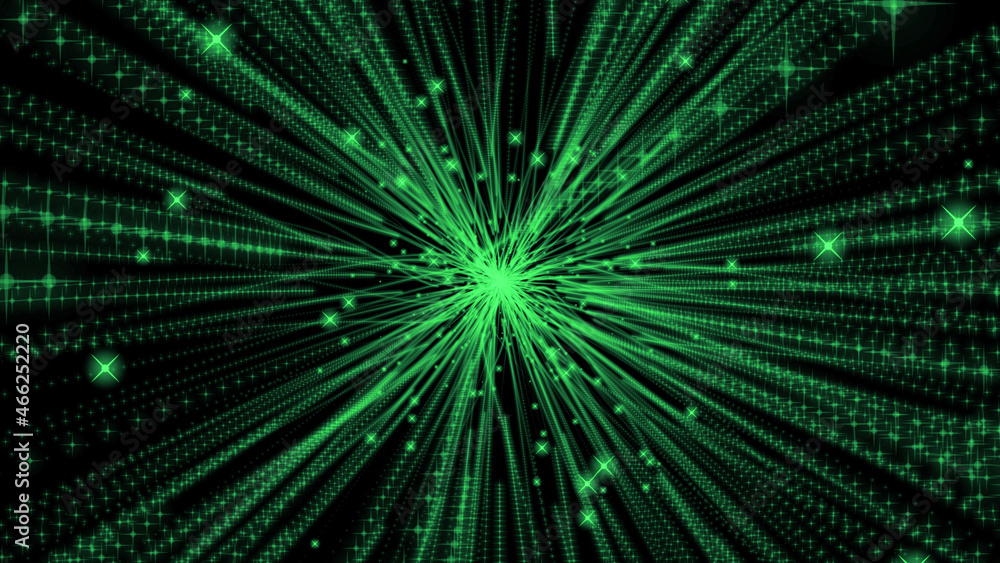 Poster abstract glowing background. neon particles background. fine particle rays