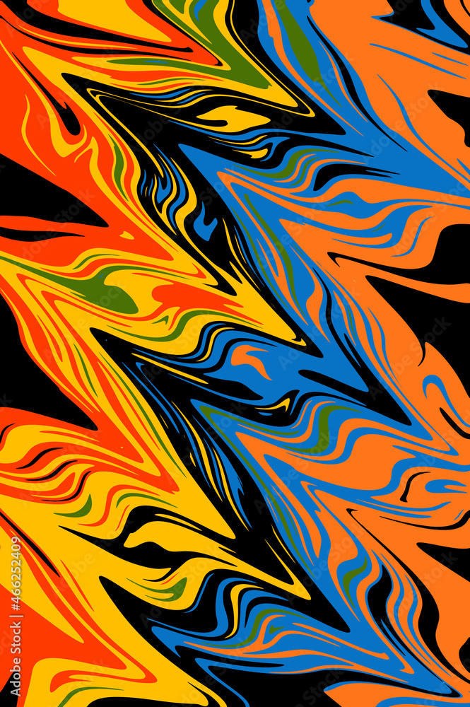 Aufkleber bright color banner modern design. beautiful abstract pattern. abstract banner with colorful divorce