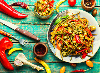 Spicy vegetable appetizer