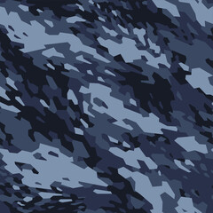 Seamless pattern with camouflage geometric trendy ornament. Polygonal background for vinyl wrap, fabric and fashion print. Abstract military camo vector texture.