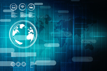 Digital Abstract technology background,2d illustration
