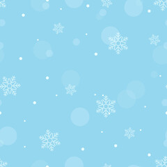 Naklejka na ściany i meble vector seamless snowflake pattern. snowflake background.