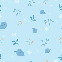 vector seamless winter pattern. winter background.