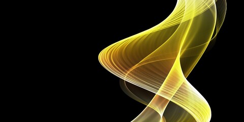  Abstract Golden Waves Background. Template Design
