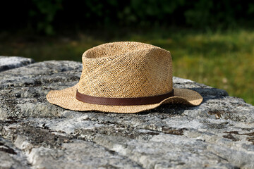 Straw Hat on a Stone