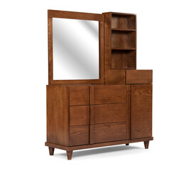 Bed dressing table isolated on white background