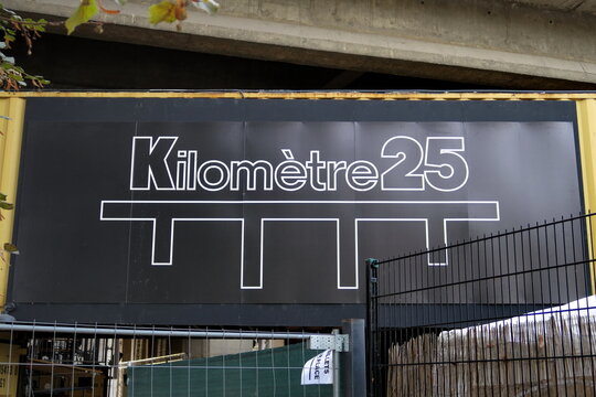 Le Kilomètre25 est un lieu valorisant les expressions artistiques alternatives et  les projets engagés. Parc de la Villette. 12/A Rue Ella Fitzgerald 75019 Paris. 28/09/2021.