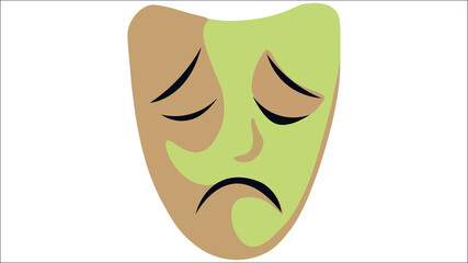 sad pathetic theater mask