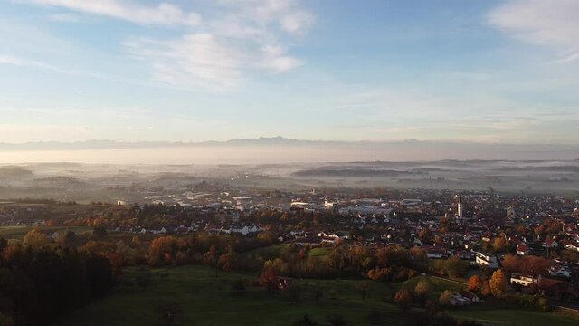 Panoramafahrt oberhalb von Markdorf am Bodensee