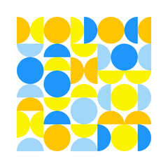 Colorful cover or card design. Geometric vector illustration.