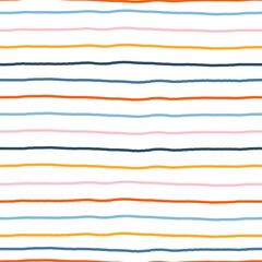 Seamless pattern with thin colorful stripes