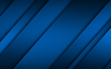 Fototapeta premium Blue modern material design. Corporate template with overlapped layers for your business. Vector abstract widescreen background